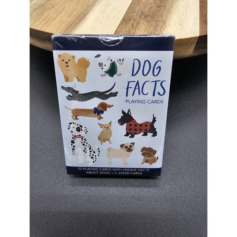 Collectible Dog‎ Facts Playing Cards Deck New Shrink Wrapped